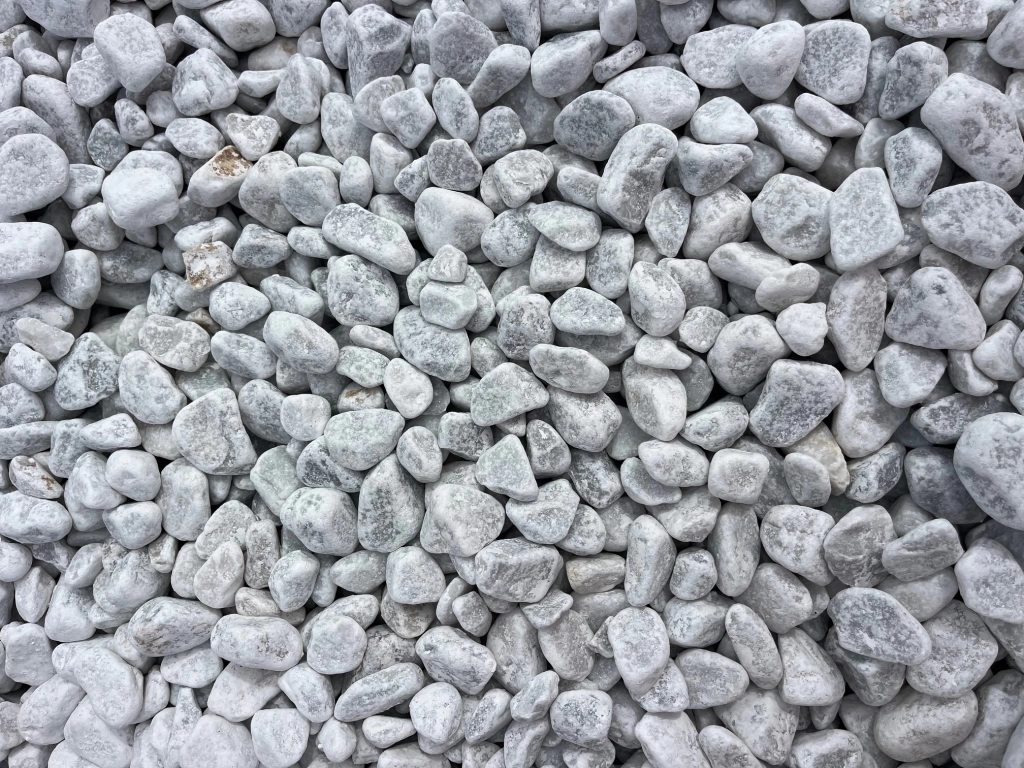 Márvány díszkavics, carrarai fehér