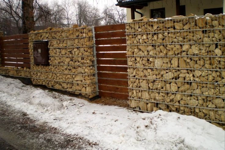 Aranyokker gabion kő