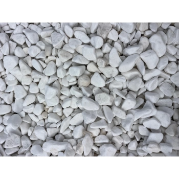 Márvány díszkavics, thassos fehér